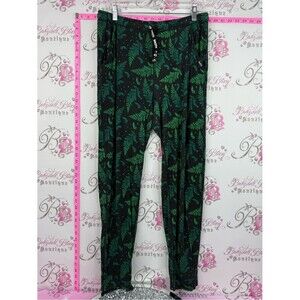 Bn3th pants pj style joggers trees forest Green Fern Print Men's Joggers